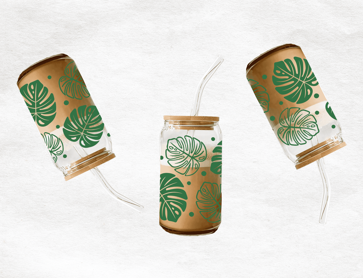Monster leaf-Glass Cup
