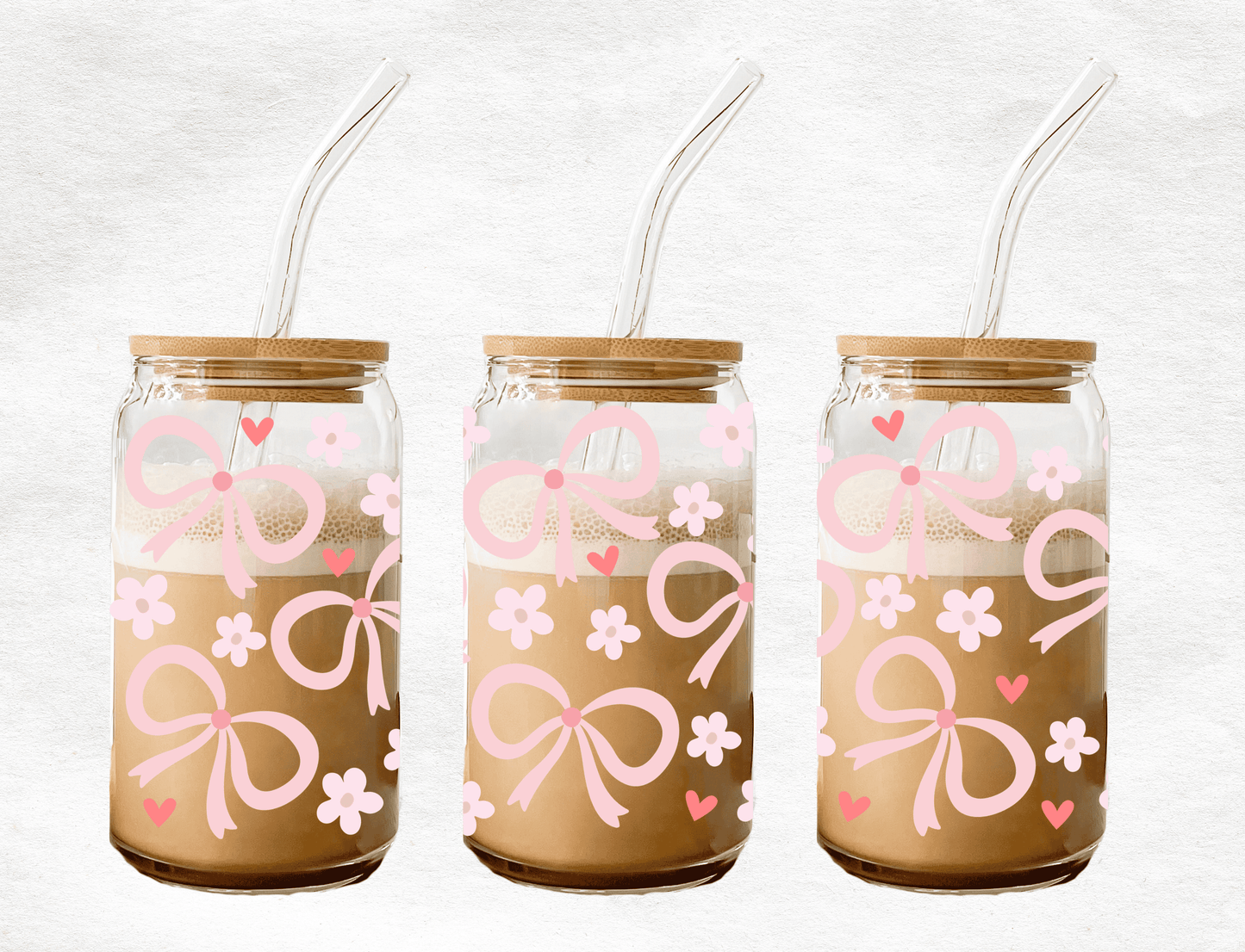 Bows-Glass Cup