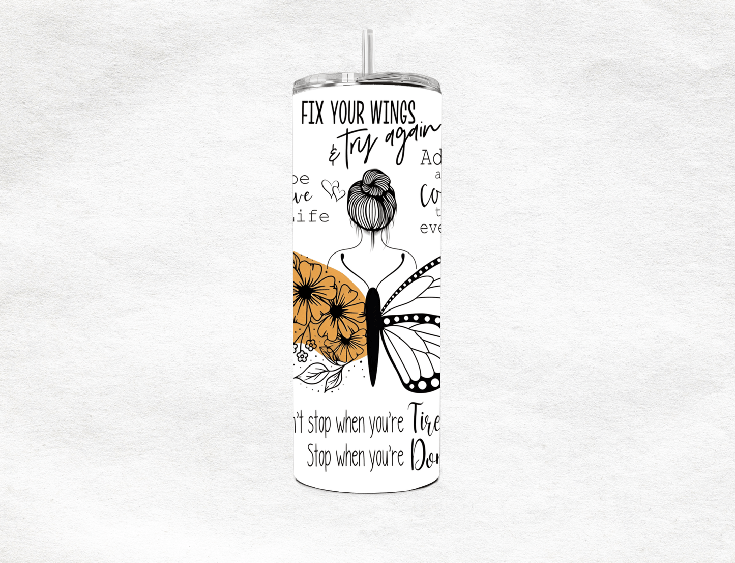 Always Be Positive - Tumbler - MK CREATIONS