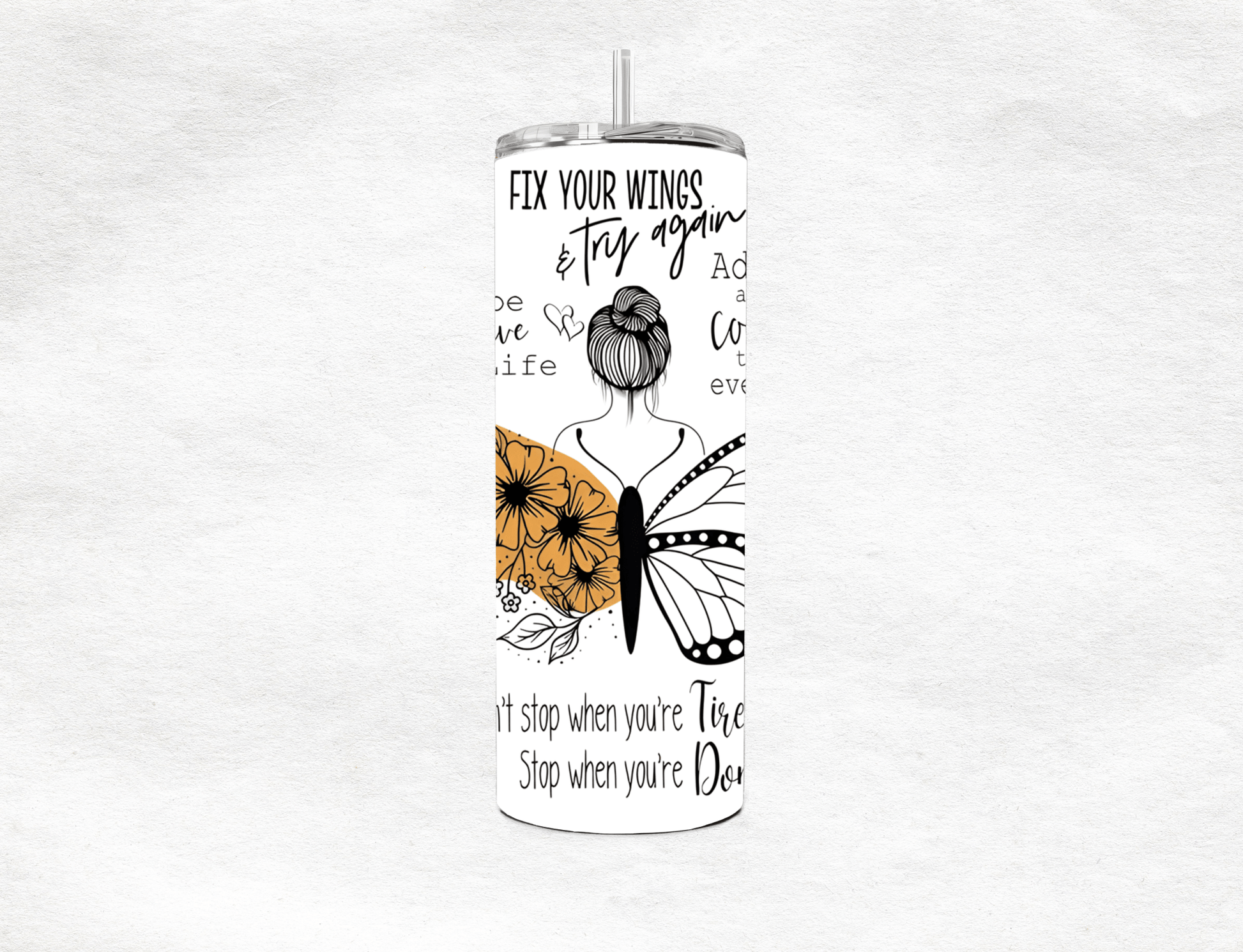 Always Be Positive - Tumbler - MK CREATIONS