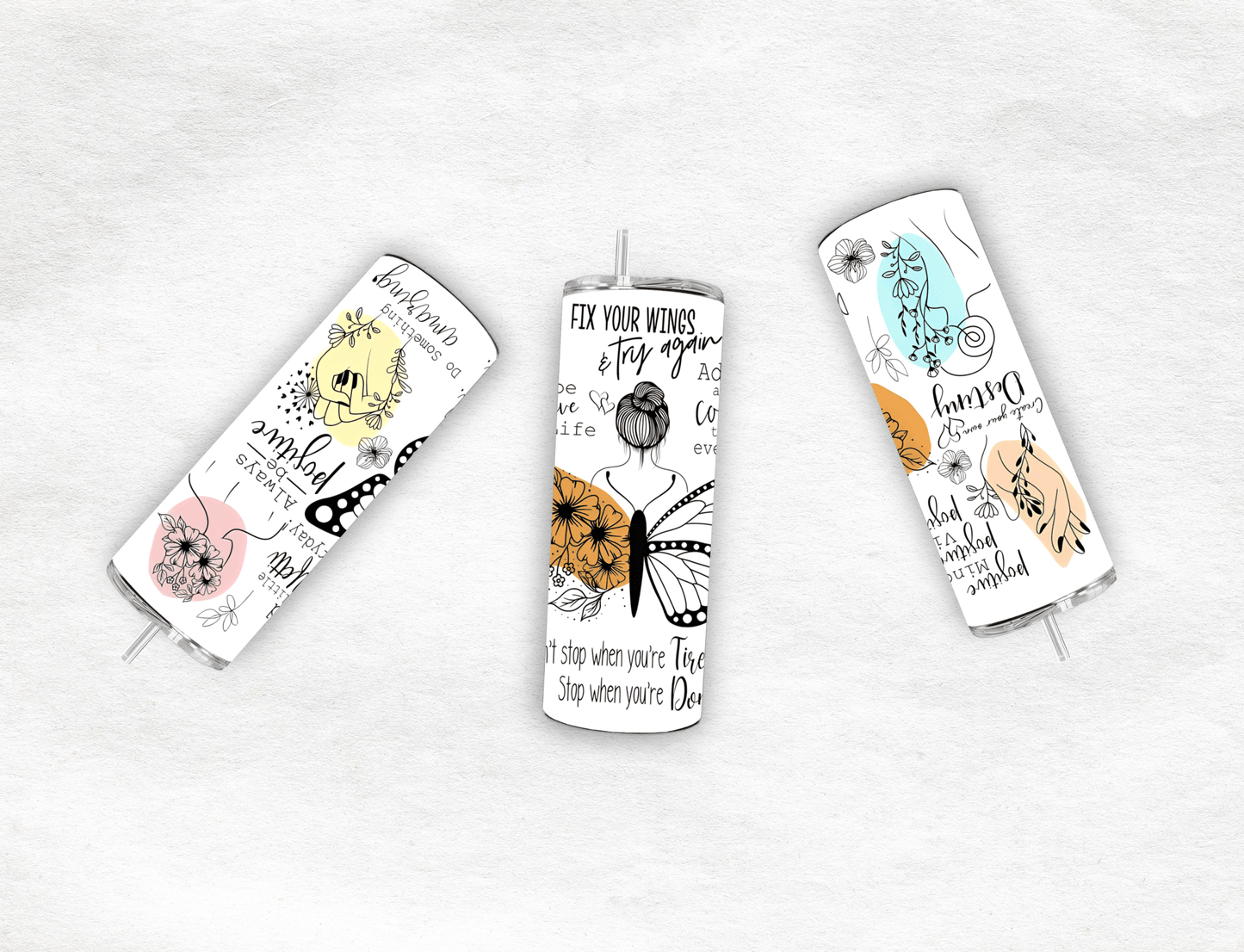Always Be Positive - Tumbler - MK CREATIONS