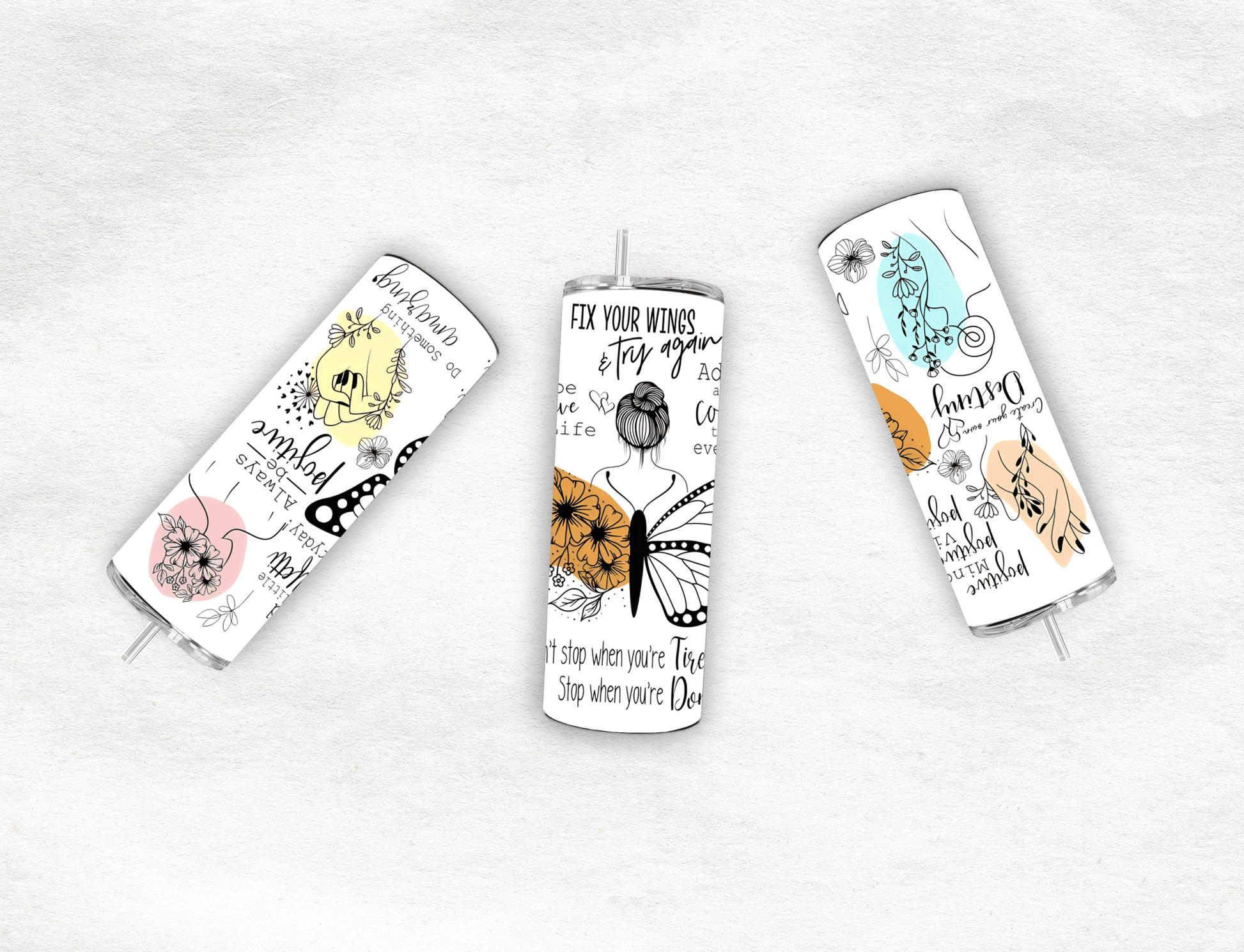 Always Be Positive - Tumbler - MK CREATIONS