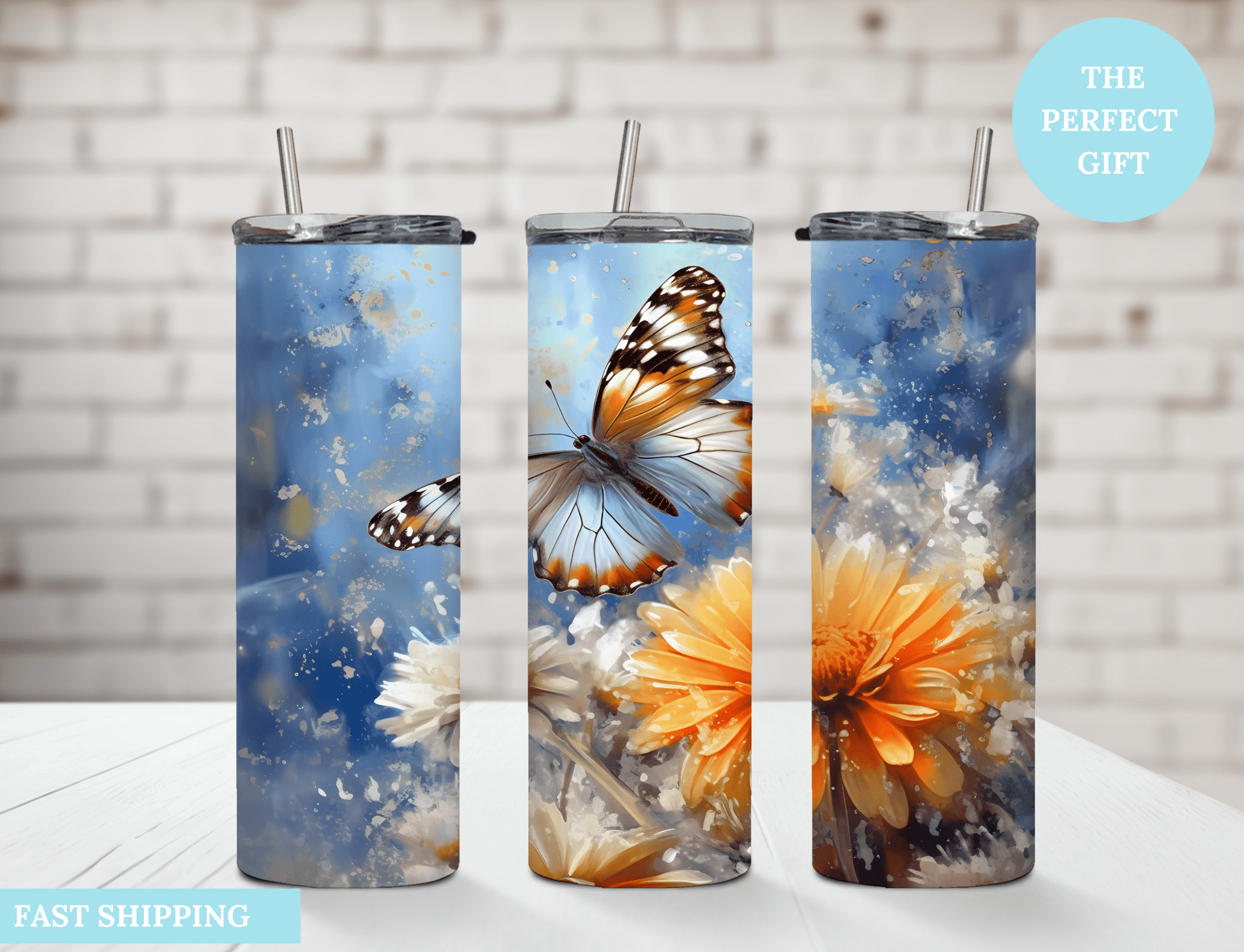 Butterfly - Tumbler - MK CREATIONS
