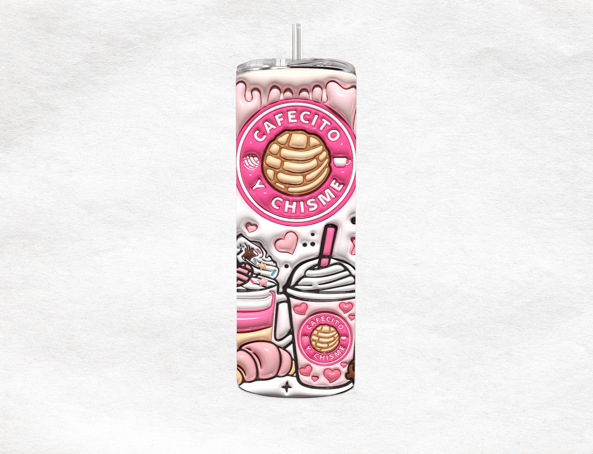 Cafecito y Chisme - Tumbler - MK CREATIONS