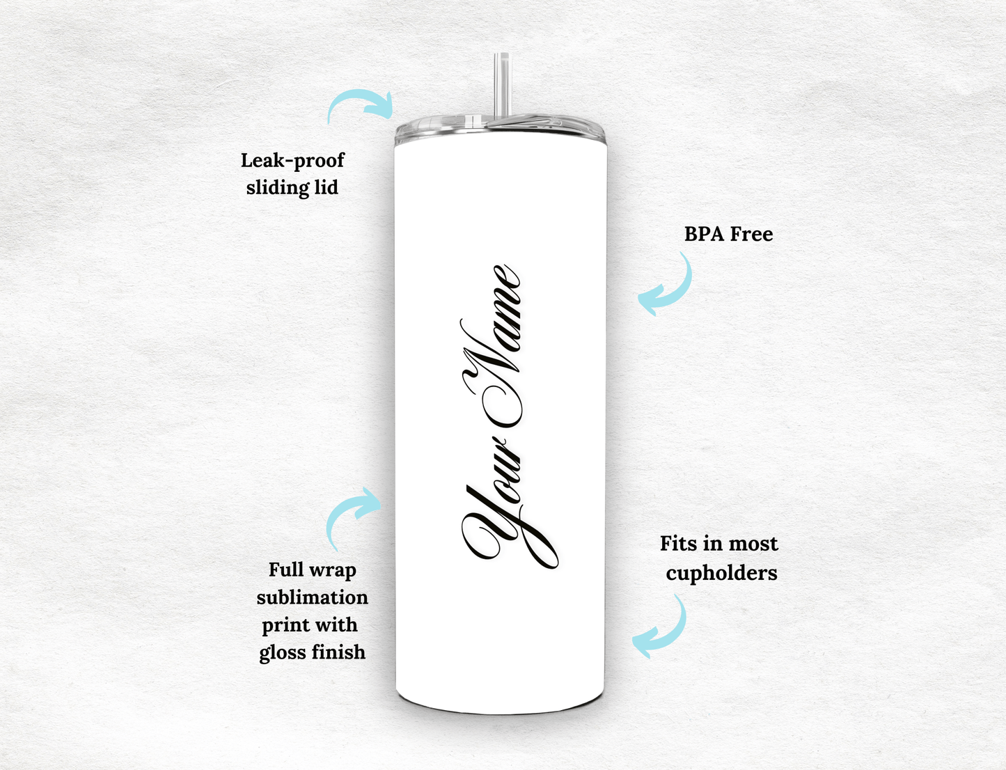 Custom Name - Tumbler - MK CREATIONS