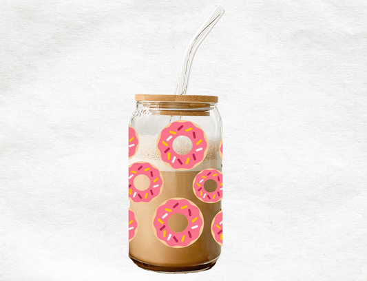 Donut - Glass Cup - MK CREATIONS