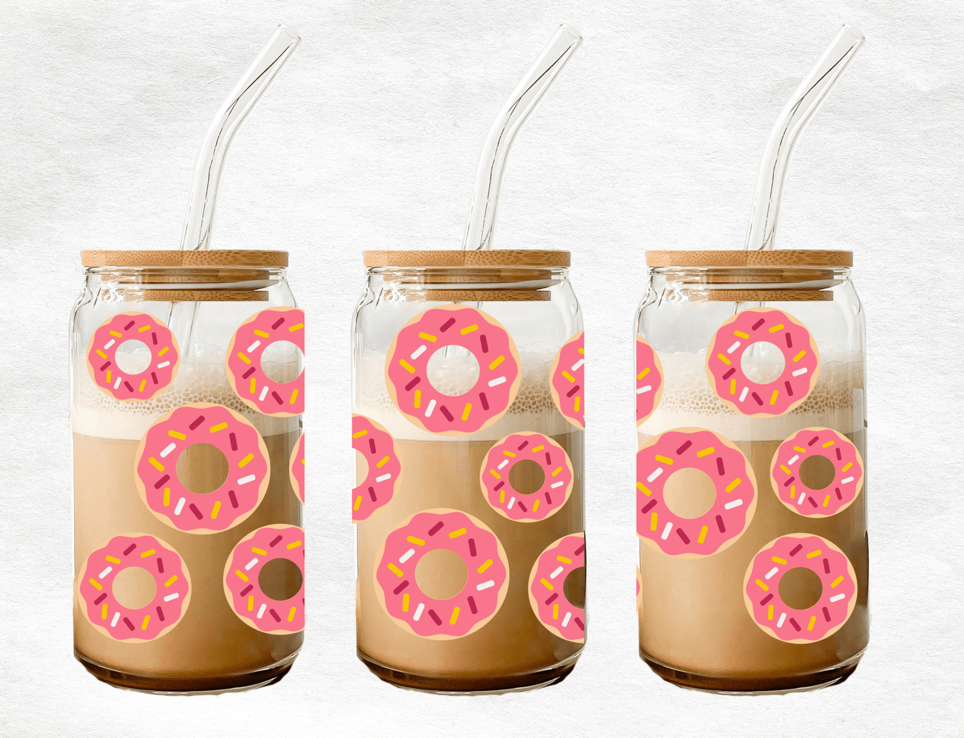 Donut - Glass Cup - MK CREATIONS