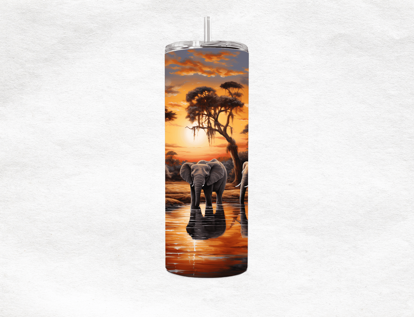Elephants - Tumbler - MK CREATIONS