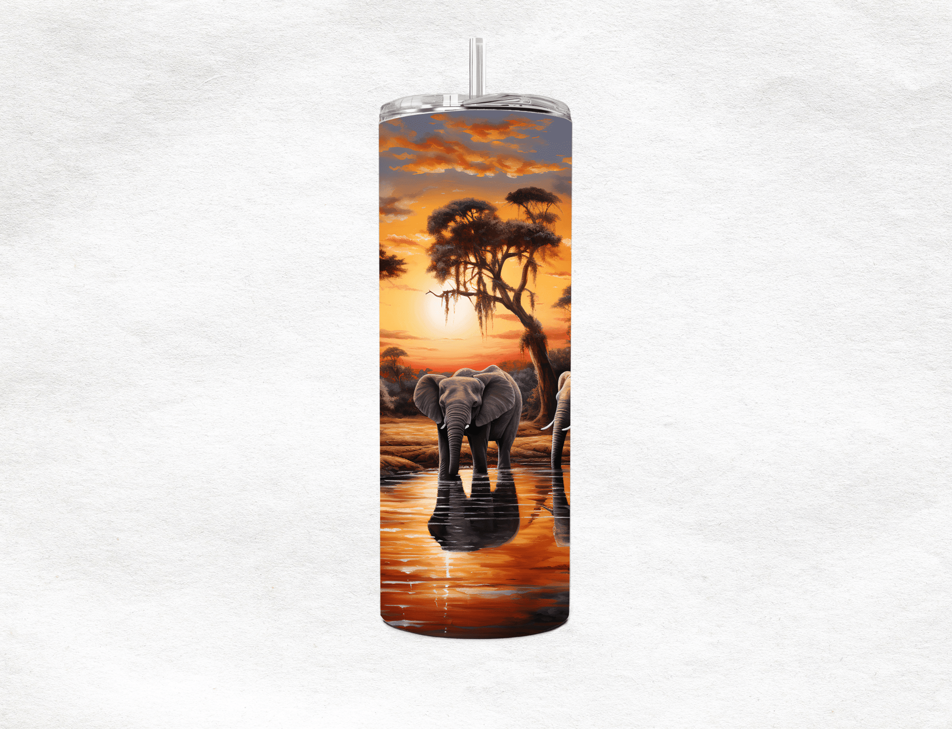 Elephants - Tumbler - MK CREATIONS