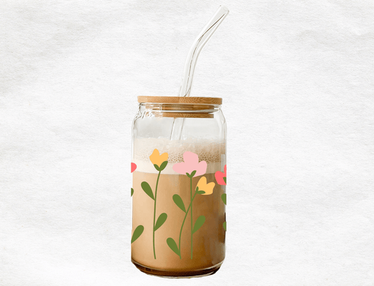 Flowers - Glass Cup - MK CREATIONS