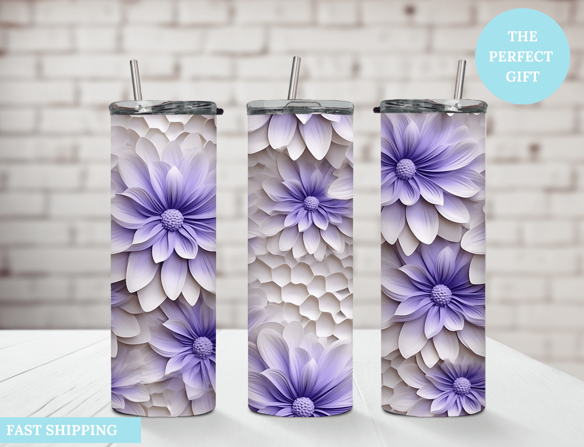 Flowers - Tumbler - MK CREATIONS