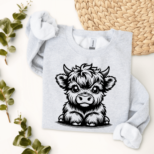 Highland Cow Sweatshirt MK CREATIONS