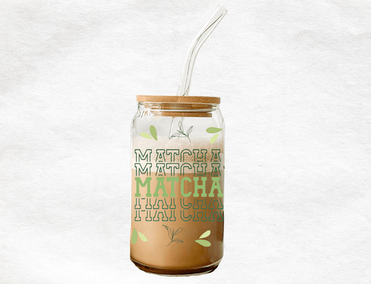 Matcha - Glass Cup - MK CREATIONS
