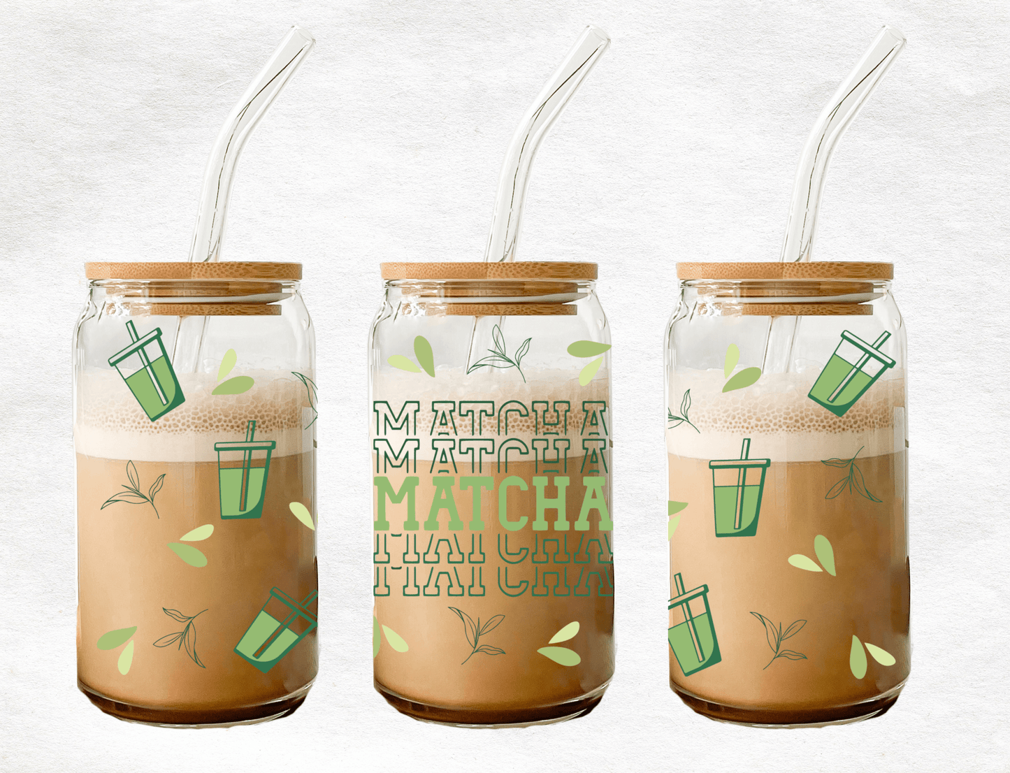 Matcha - Glass Cup - MK CREATIONS