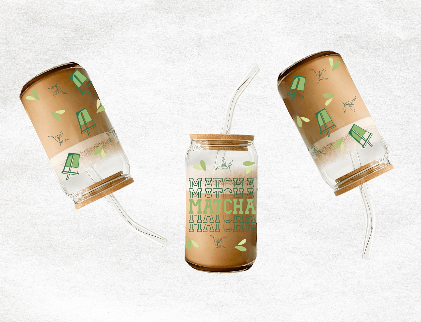 Matcha - Glass Cup - MK CREATIONS