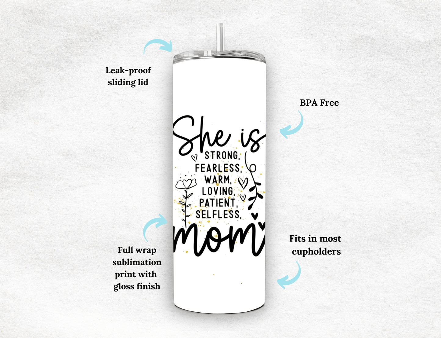 Mom - Tumbler - MK CREATIONS