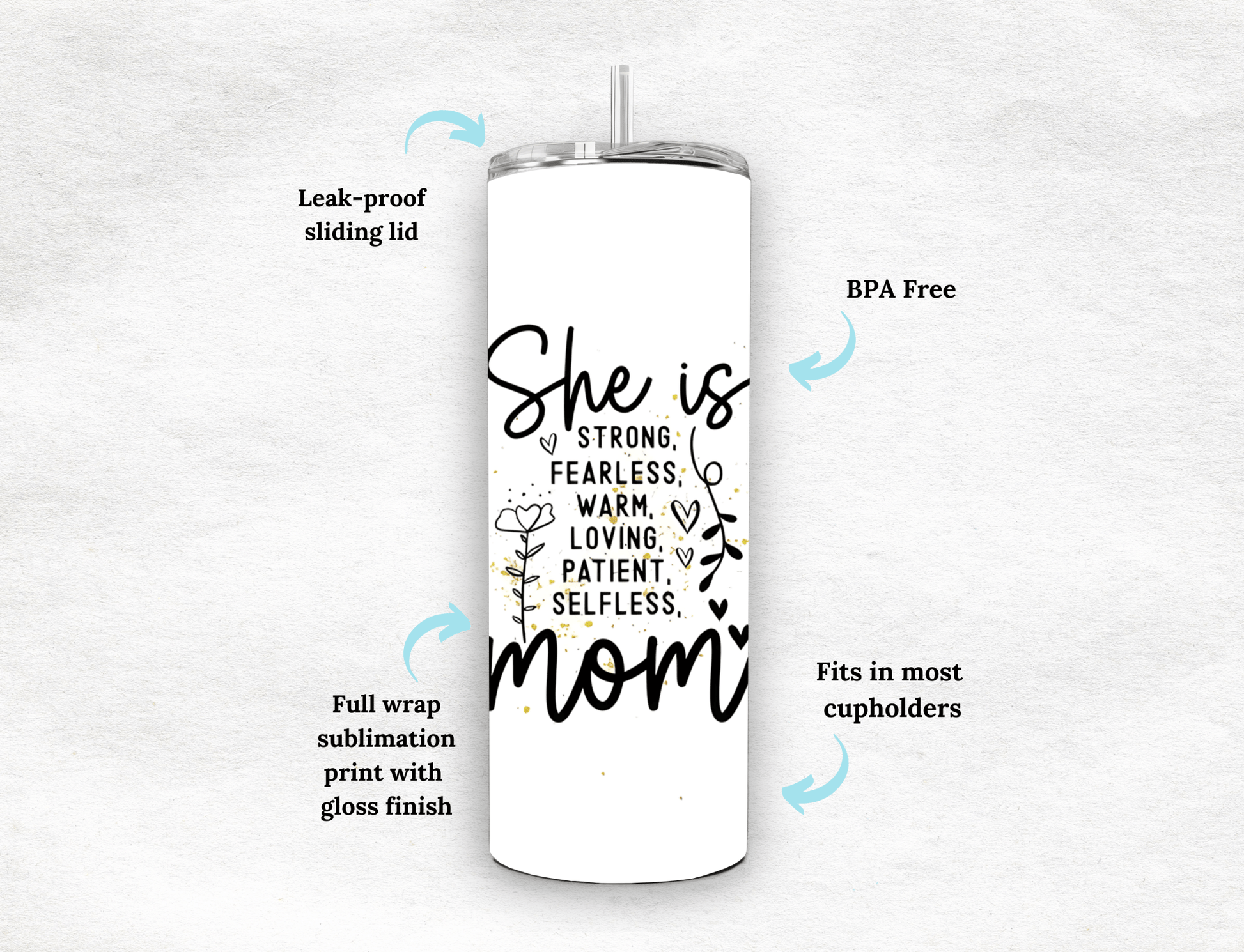 Mom - Tumbler - MK CREATIONS