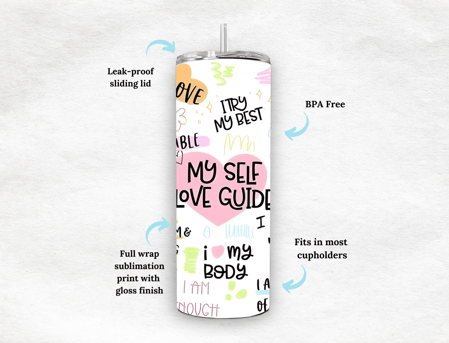 My Self Love Guide - Tumbler - MK CREATIONS