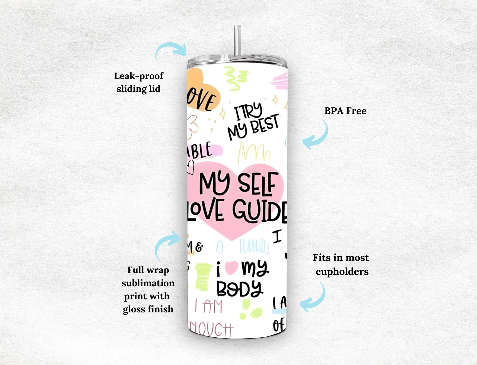My Self Love Guide - Tumbler - MK CREATIONS