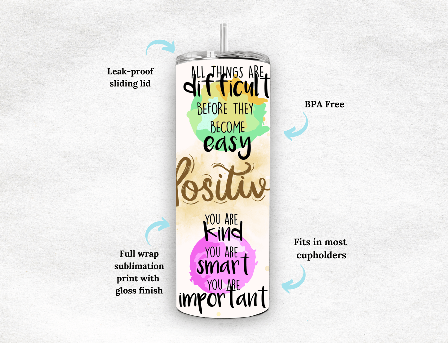 Positive - Tumbler - MK CREATIONS