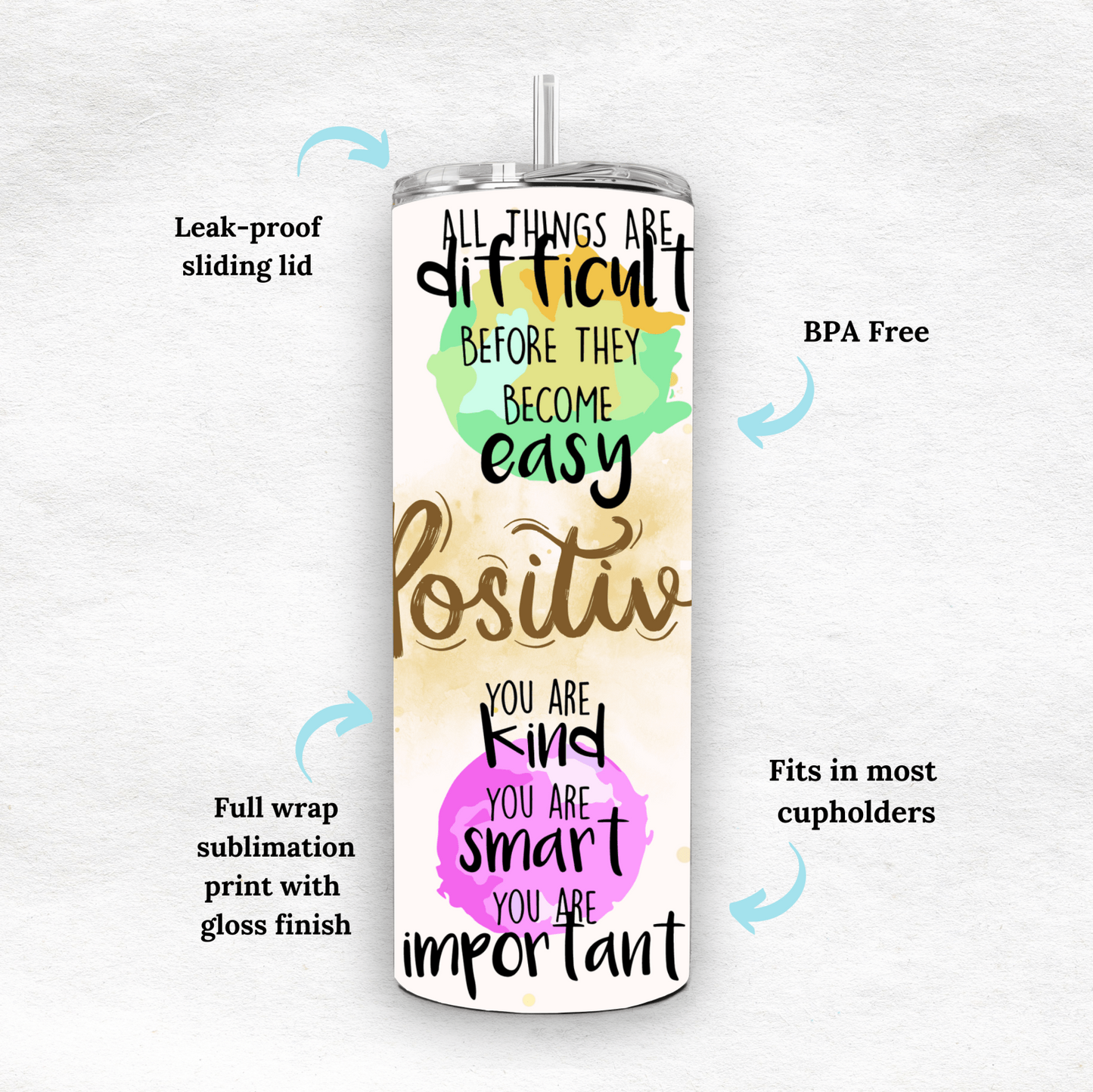 Positive - Tumbler - MK CREATIONS