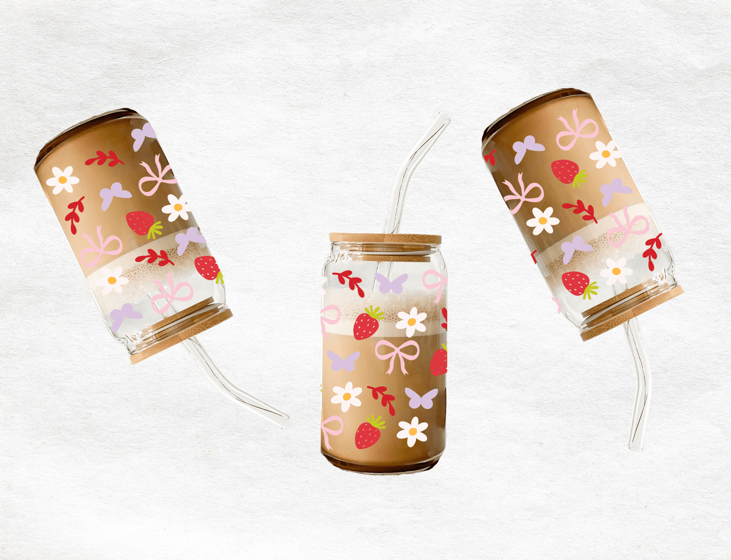 Simple Things Happy Icon - Glass Cup - MK CREATIONS