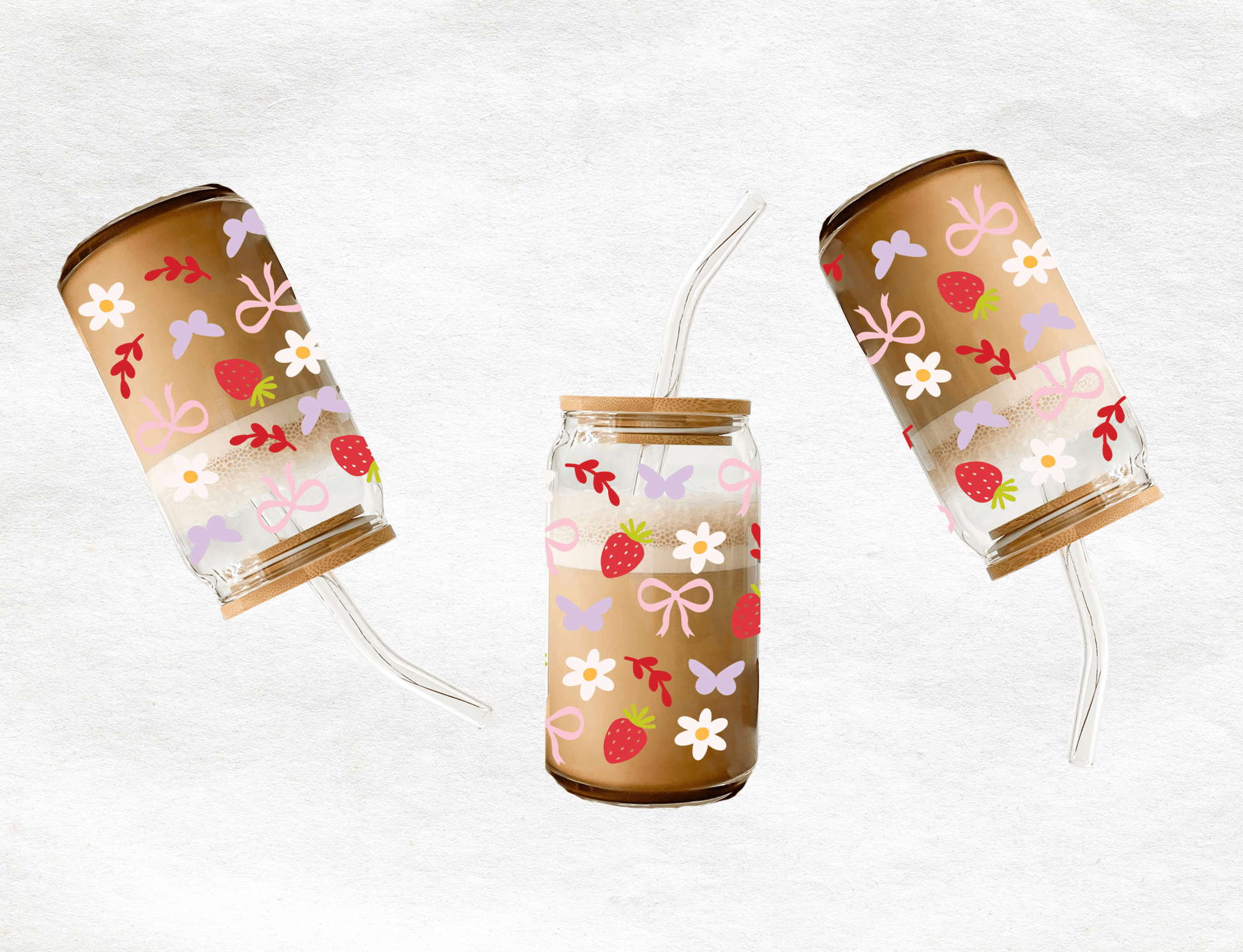 Simple Things Happy Icon - Glass Cup - MK CREATIONS