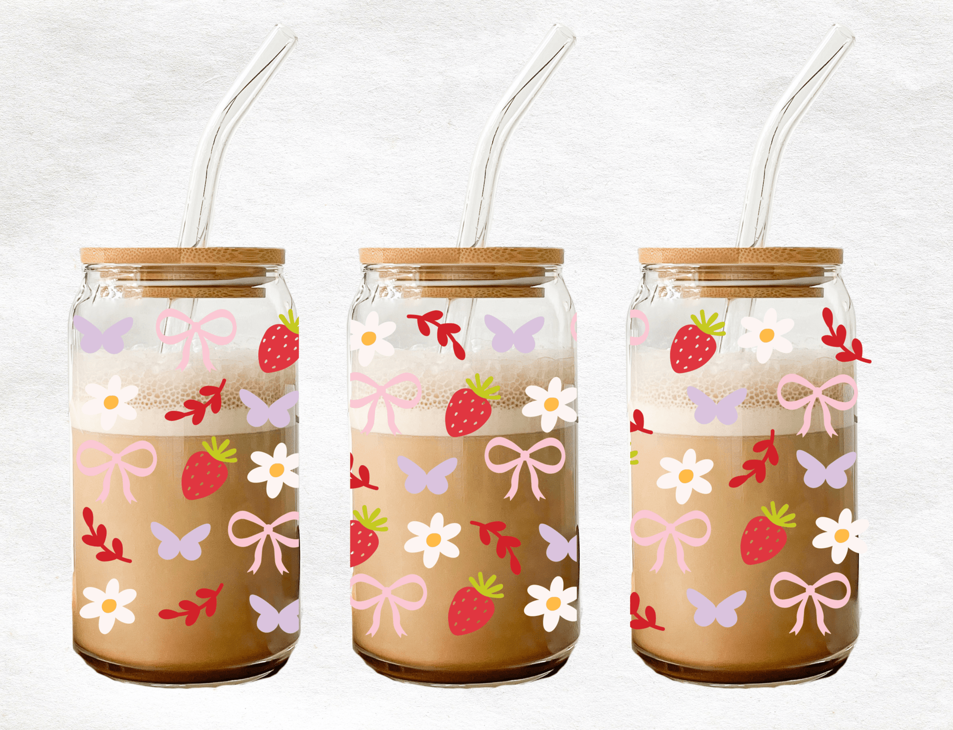 Simple Things Happy Icon - Glass Cup - MK CREATIONS
