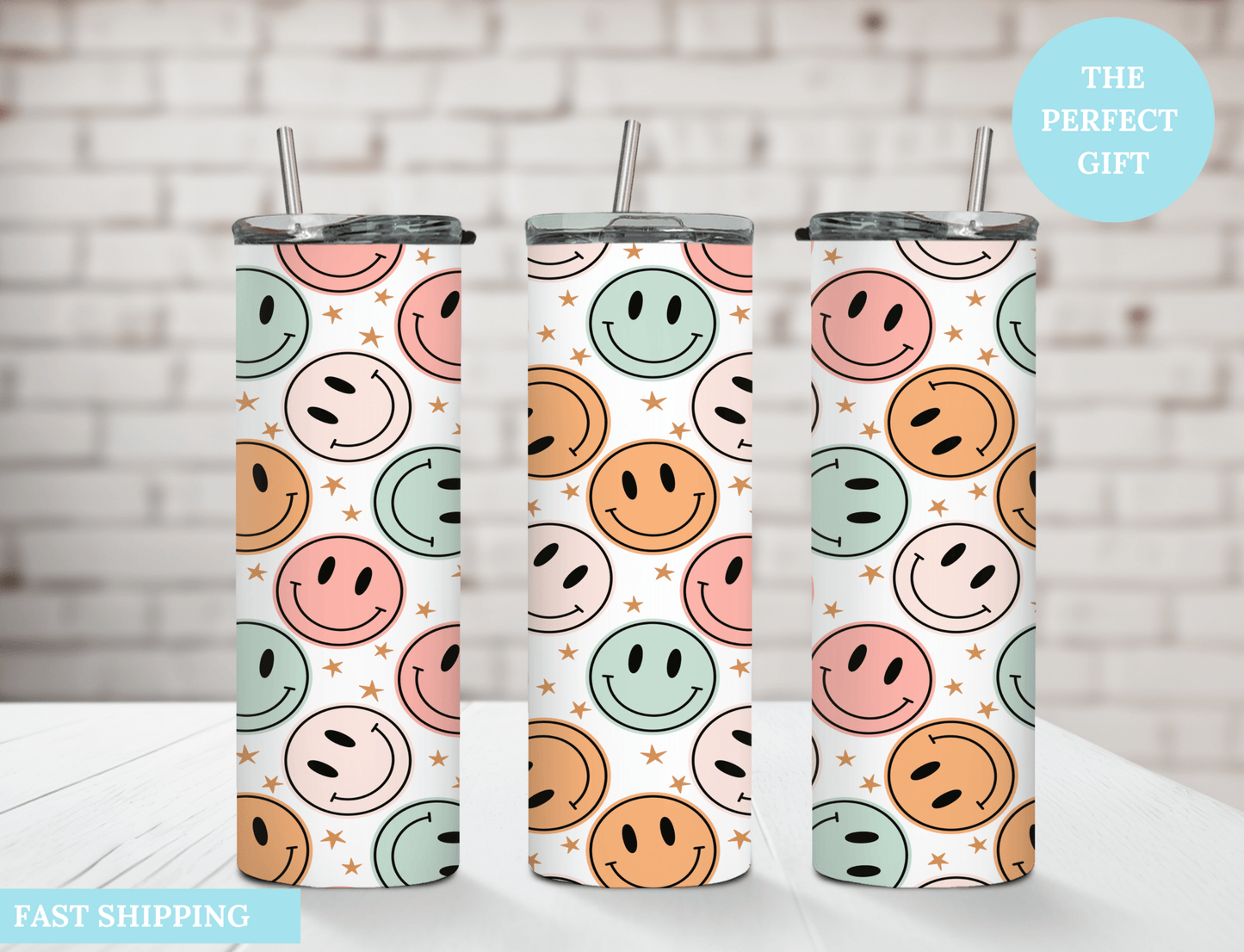 Smile Face - Tumbler - MK CREATIONS