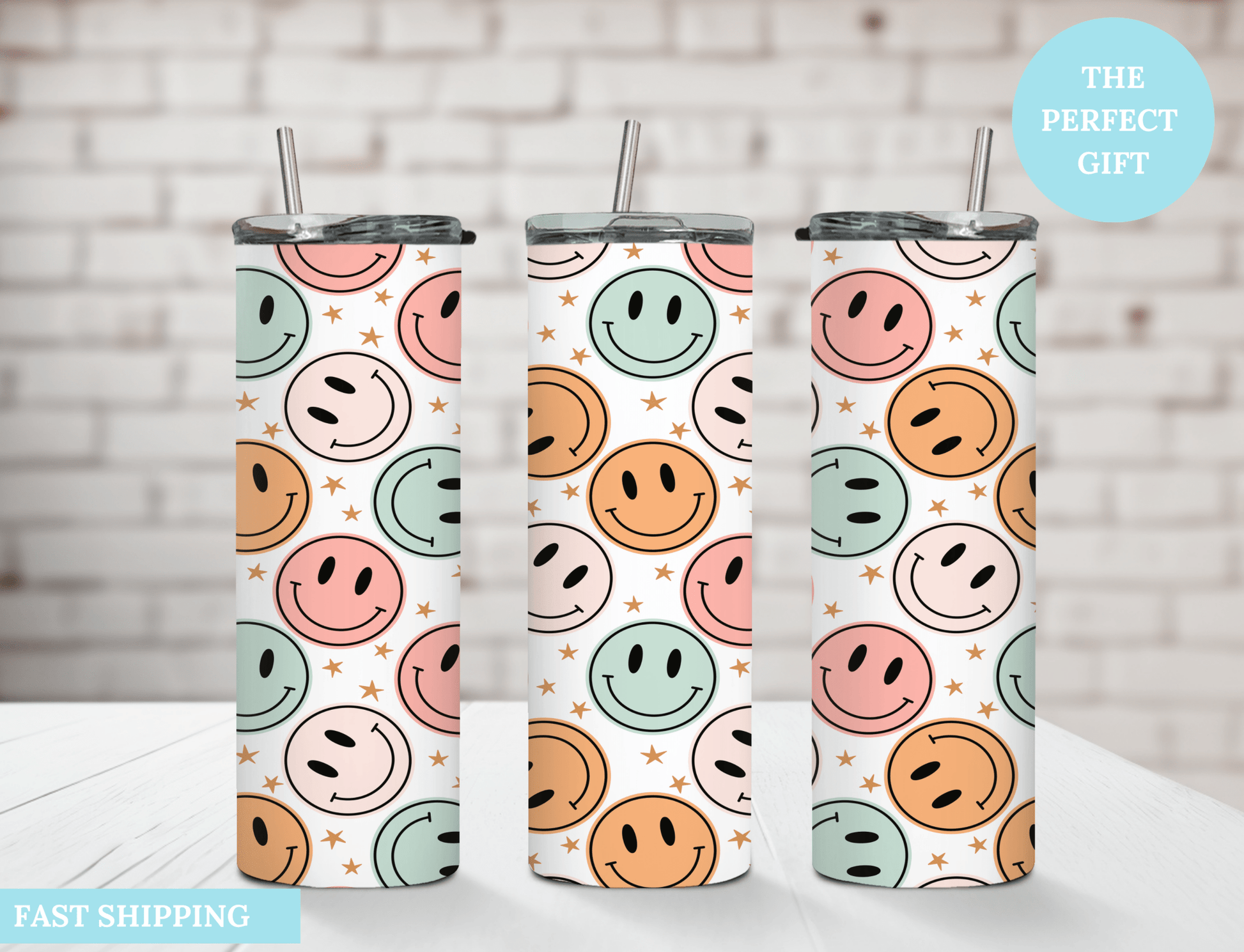 Smile Face - Tumbler - MK CREATIONS