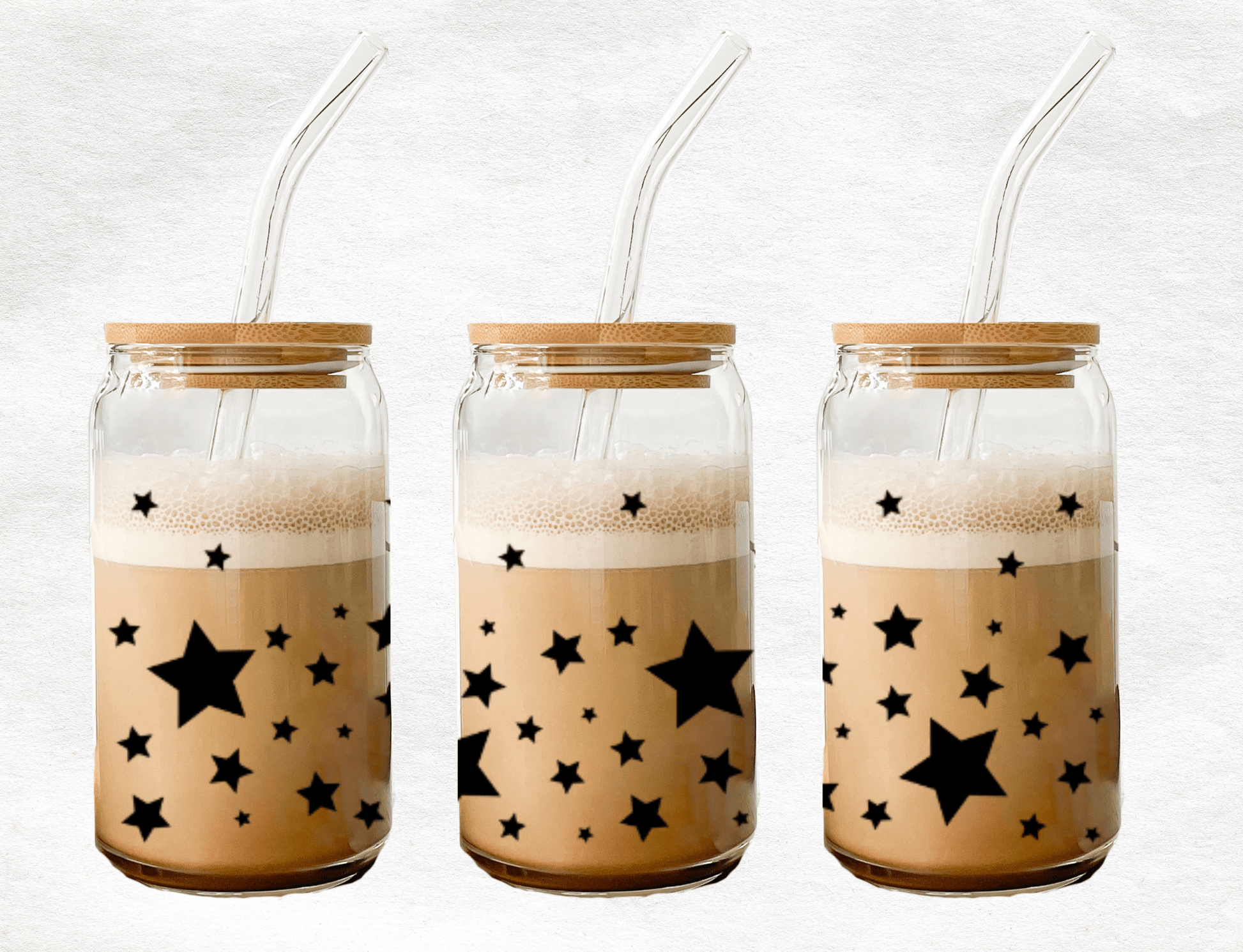 Stars - Glass Cup - MK CREATIONS