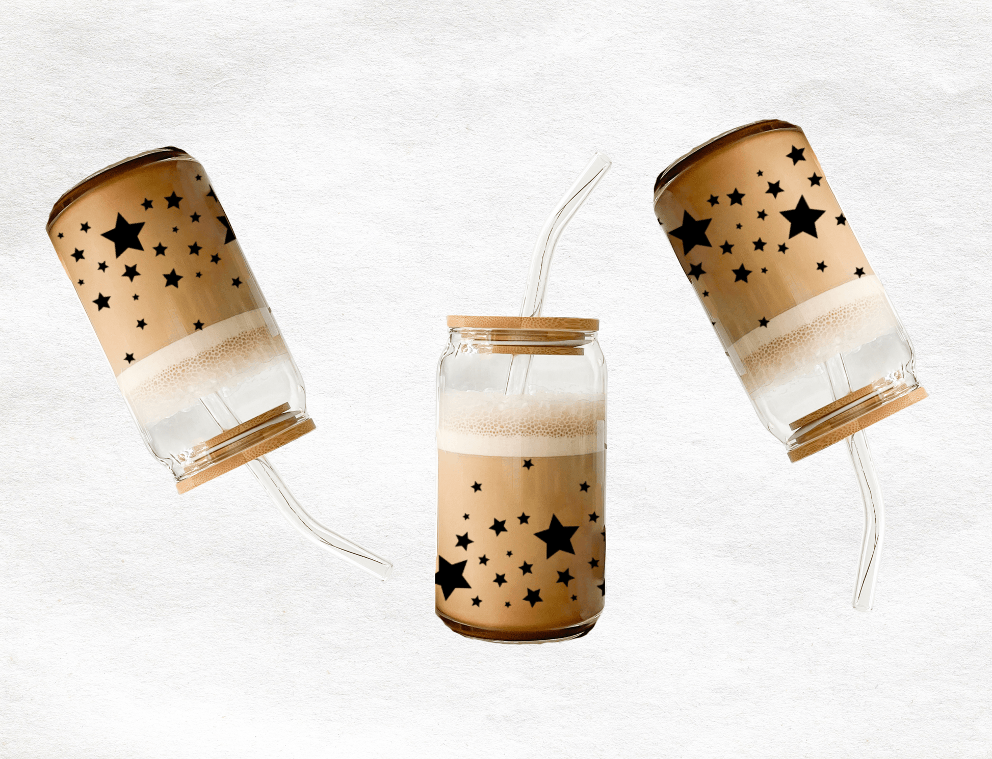 Stars - Glass Cup - MK CREATIONS