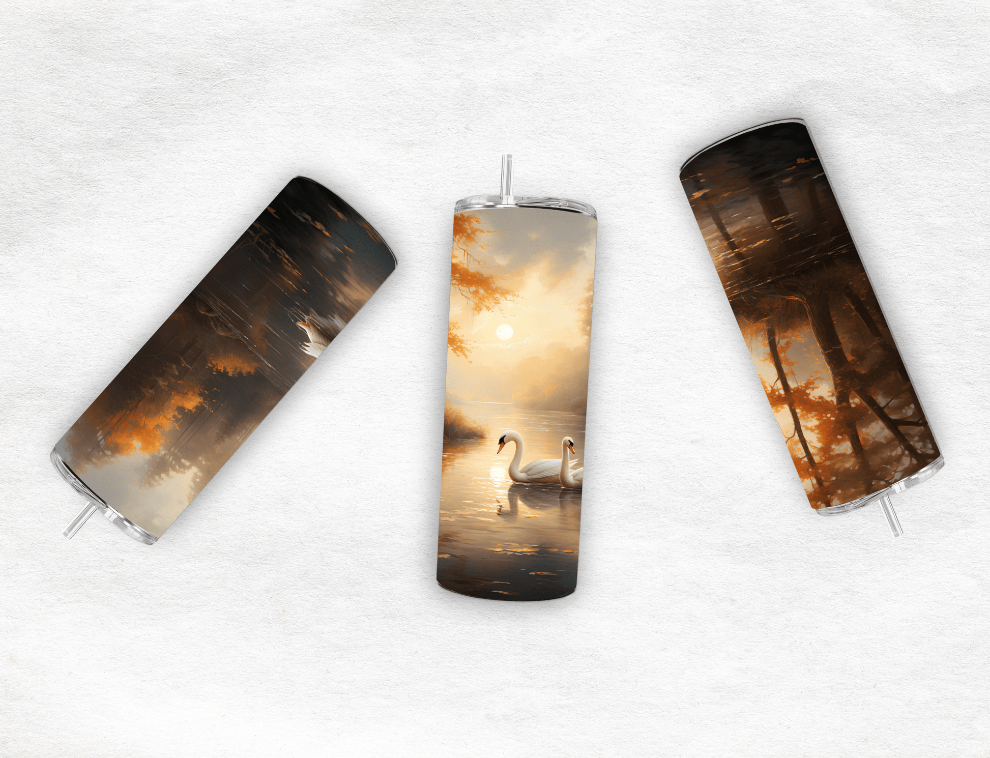 Swan - Tumbler - MK CREATIONS