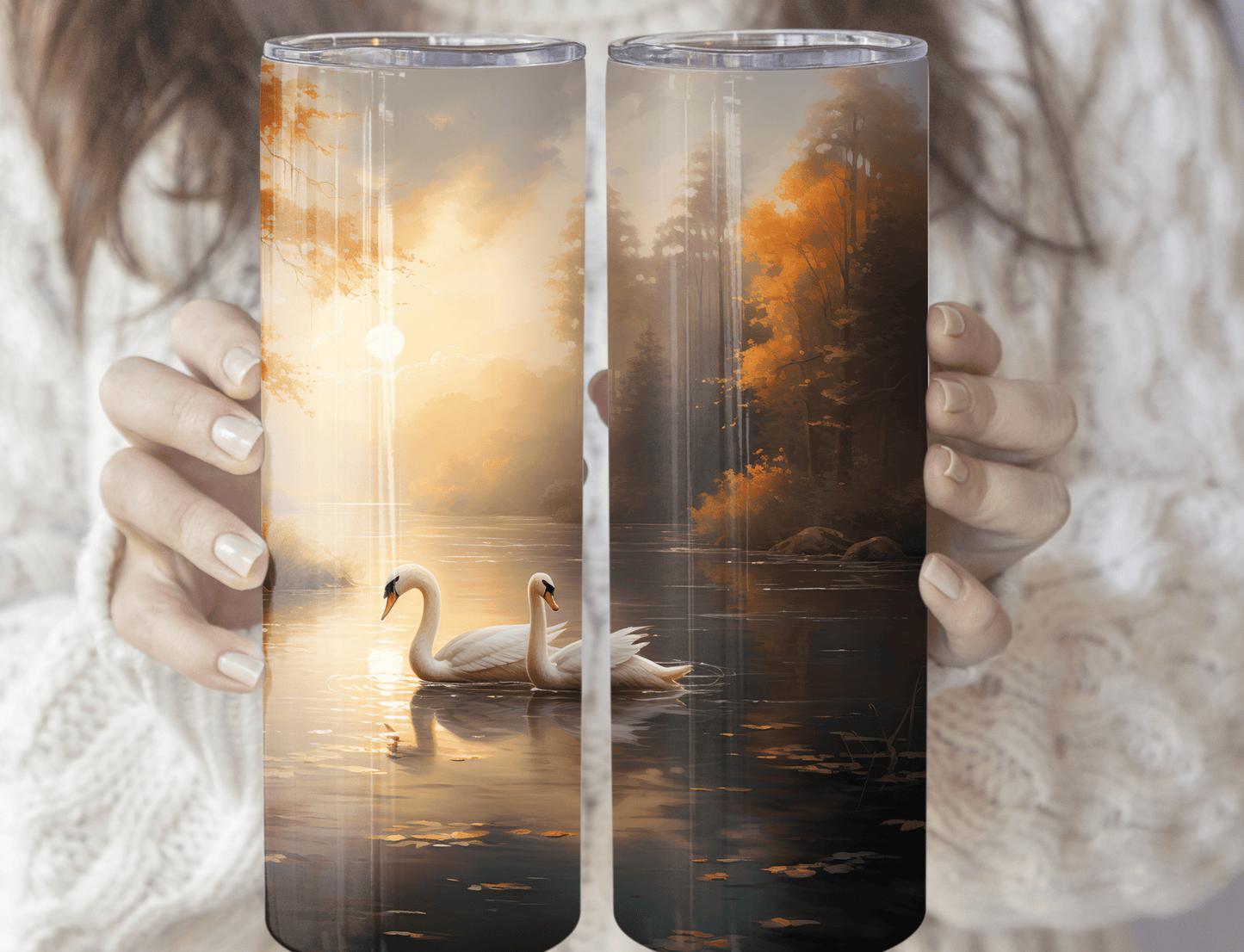 Swan - Tumbler - MK CREATIONS