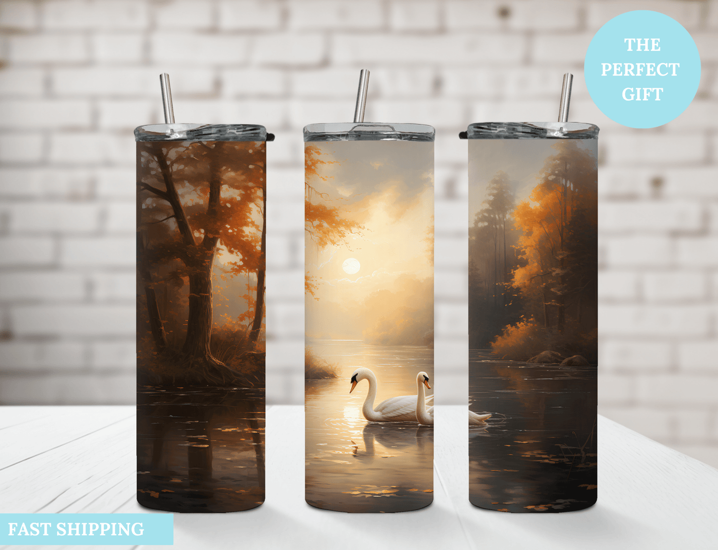 Swan - Tumbler - MK CREATIONS