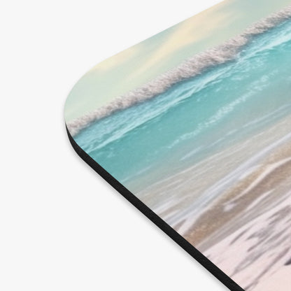 Beach Shells Ocean Waves Rectangle Mouse Pad - MK CREATIONS