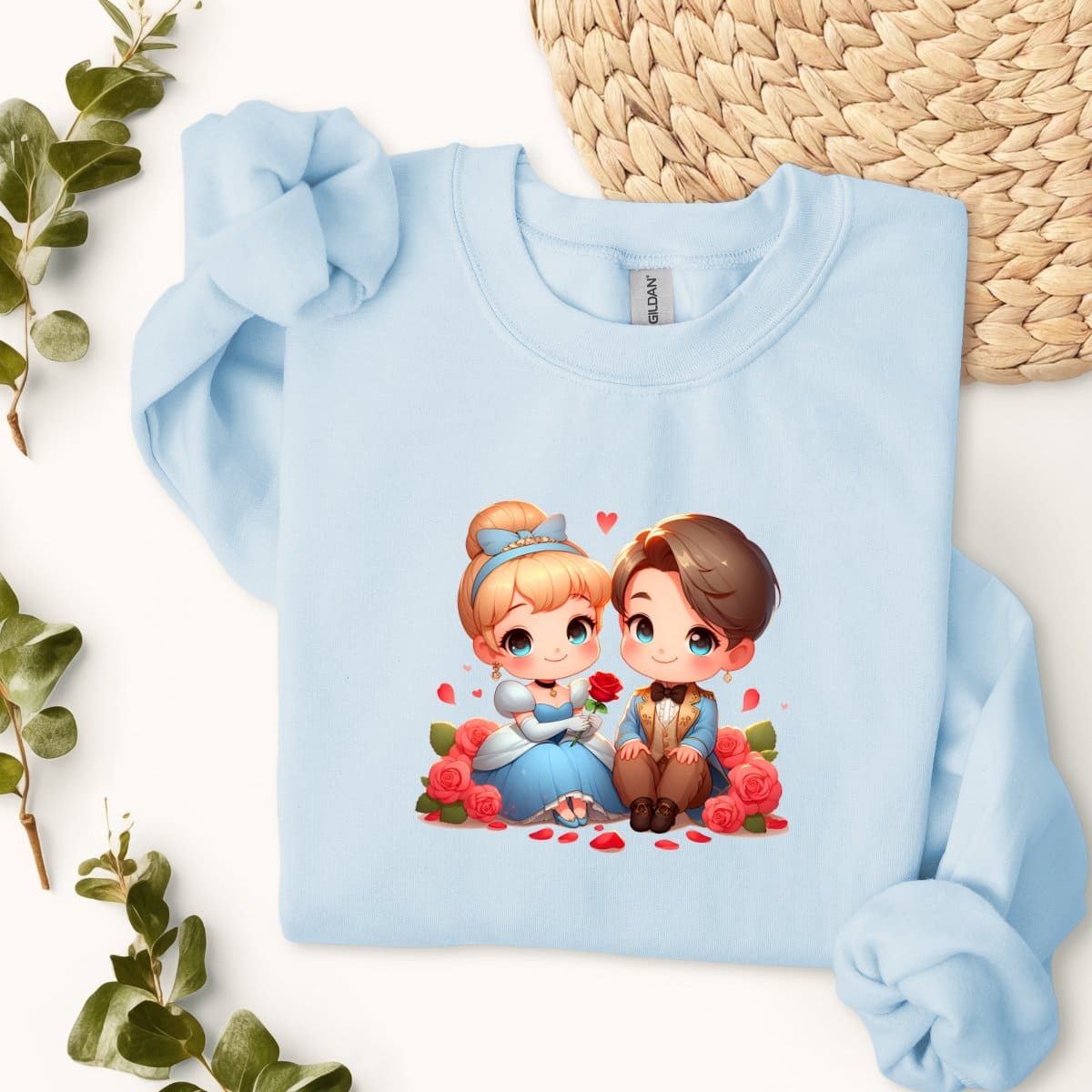 Cinderella and Prince Cartoon-Sweatshirt - MK Creations