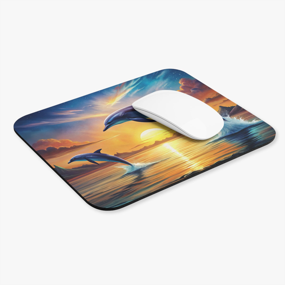 Dolphin Sunset Ocean Mouse Pad - MK CREATIONS