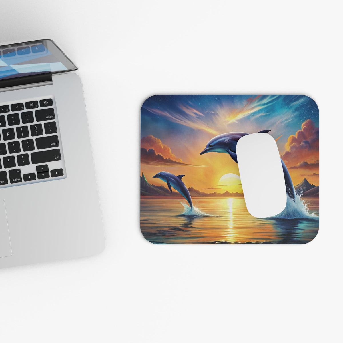 Dolphin Sunset Ocean Mouse Pad - MK CREATIONS