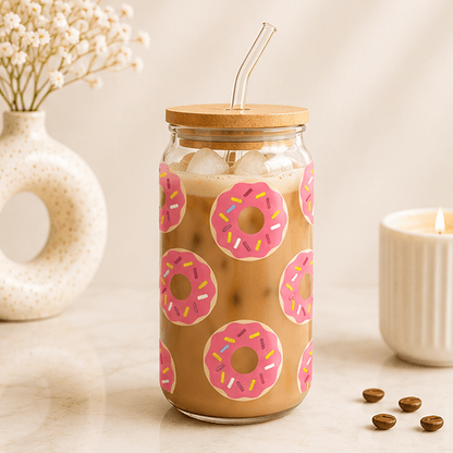 Donut-Glass Cup - MK CREATIONS