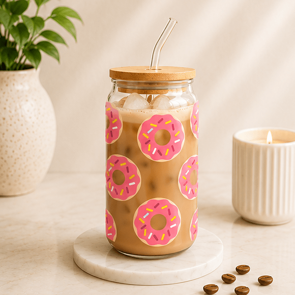 Donut-Glass Cup - MK CREATIONS