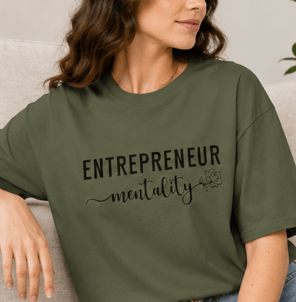 Entrepreneur Mentality T-Shirt — Motivational Small Business Tee - MK CREATIONS