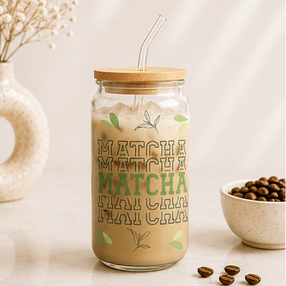 Matcha Magic Glass Cup - Top-Rated, User-Friendly Design - MK CREATIONS
