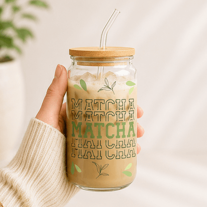 Matcha Magic Glass Cup - Top-Rated, User-Friendly Design - MK CREATIONS