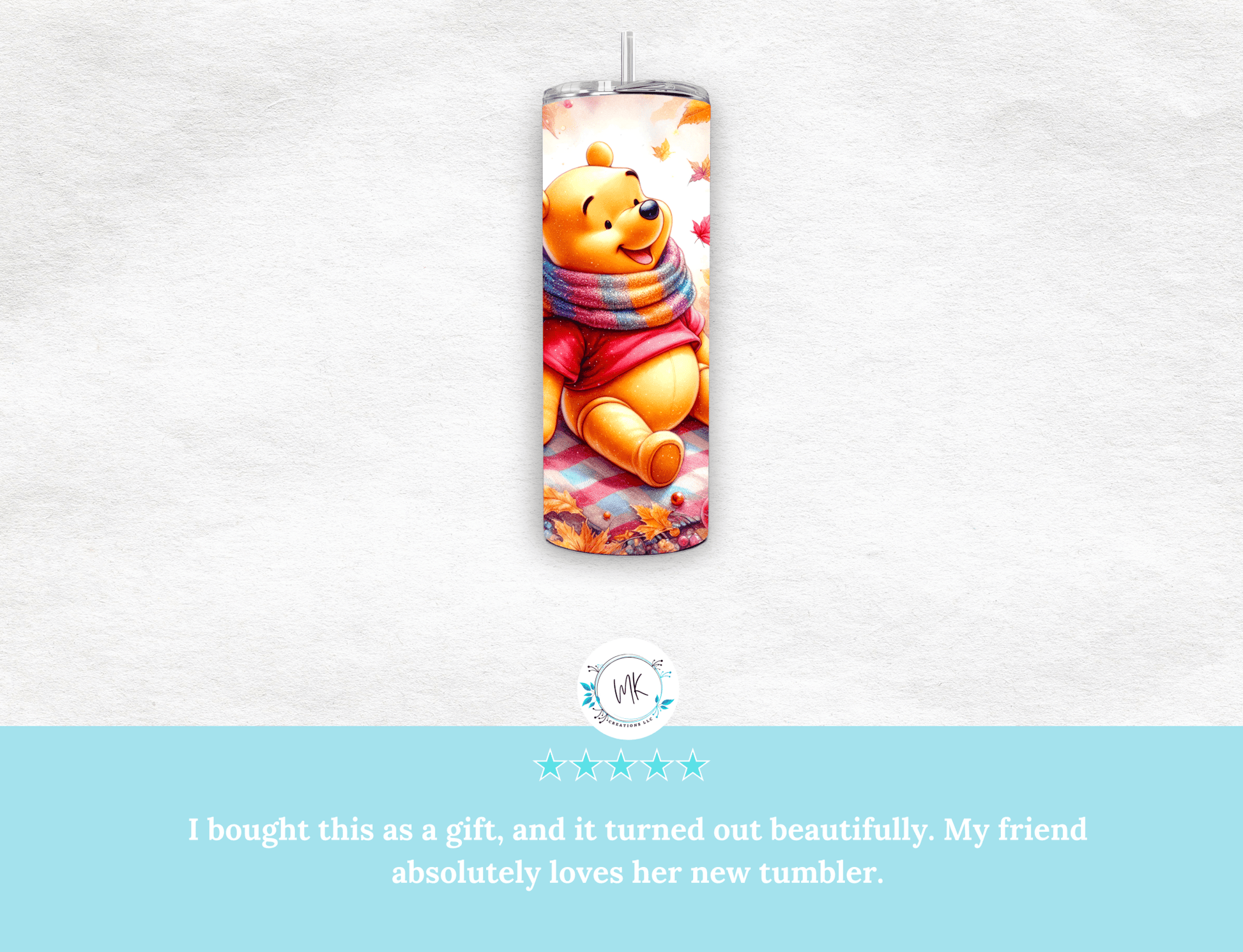 Pooh Fall Vibes - Tumbler - MK CREATIONS