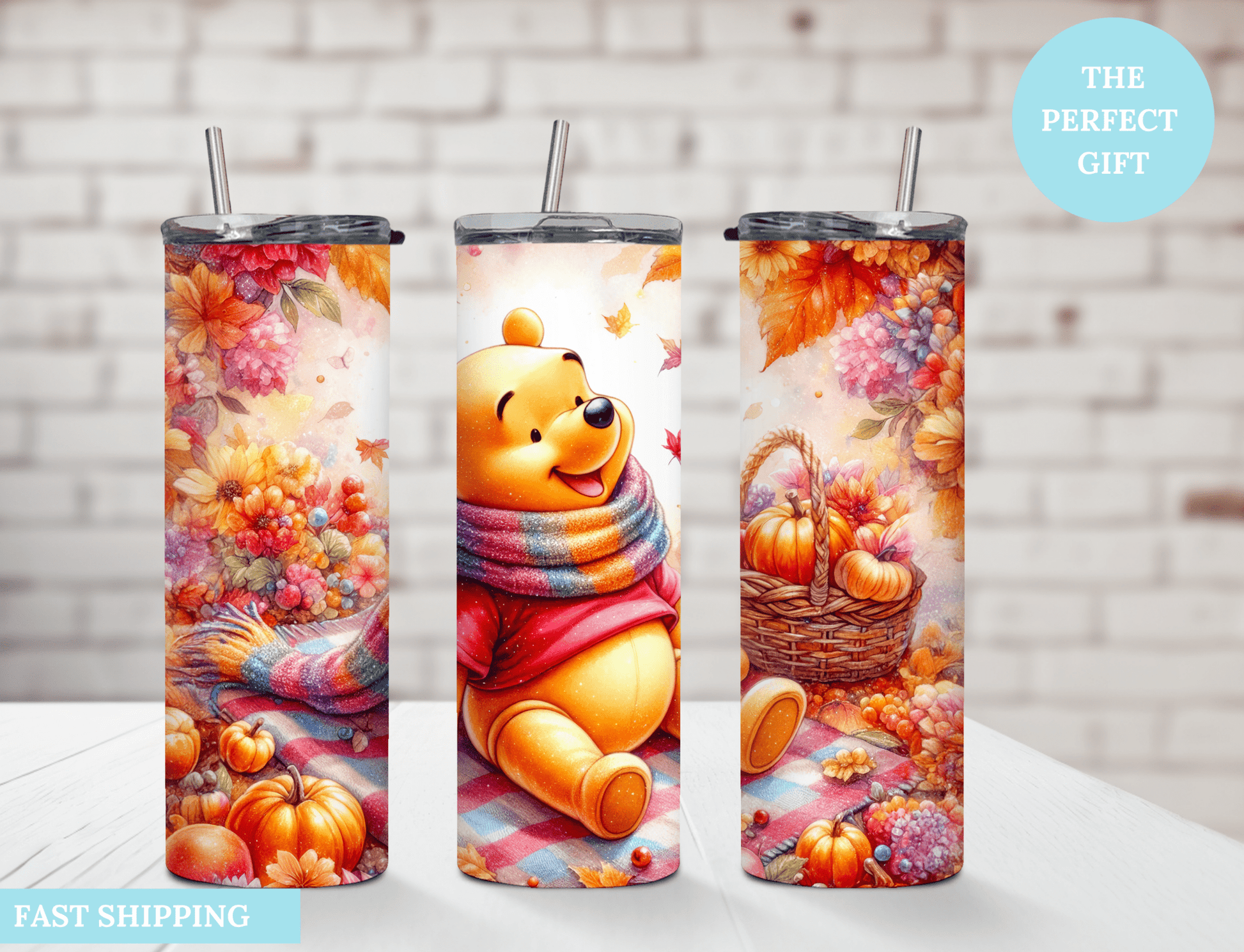 Pooh Fall Vibes - Tumbler - MK CREATIONS