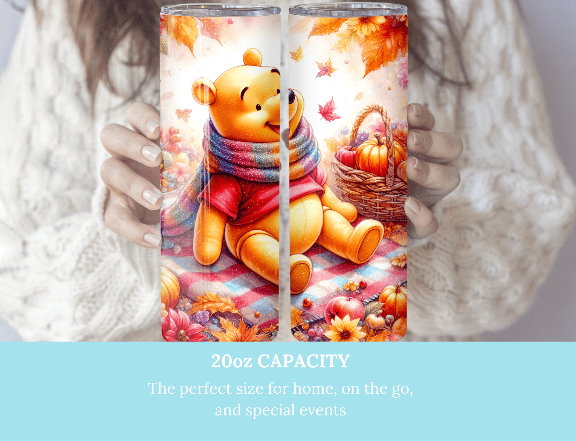 Pooh Fall Vibes - Tumbler - MK CREATIONS