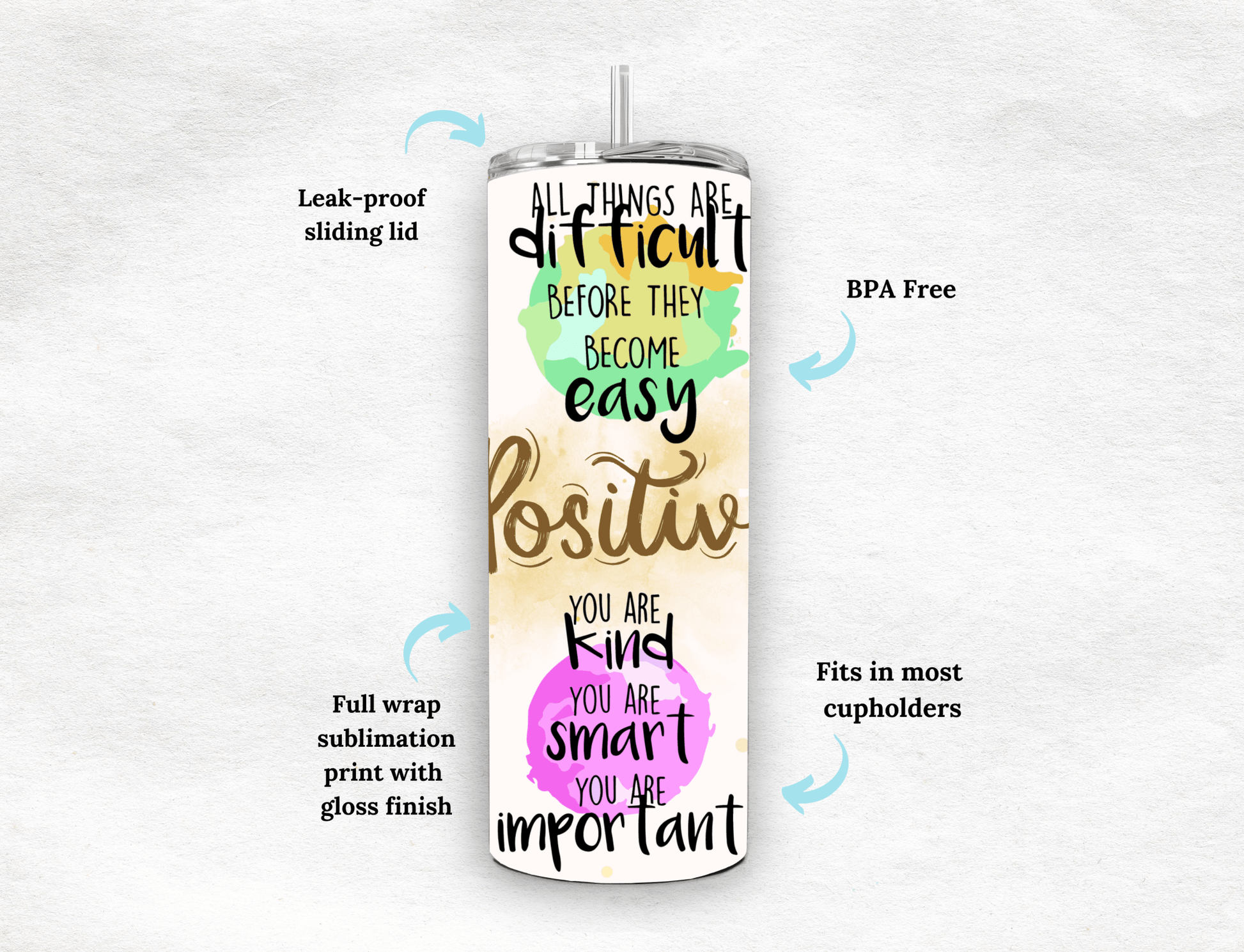 Positive - Tumbler - MK CREATIONS