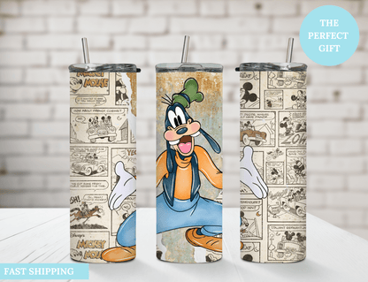 Retro Goofy 20 oz Skinny Tumbler. - MK CREATIONS