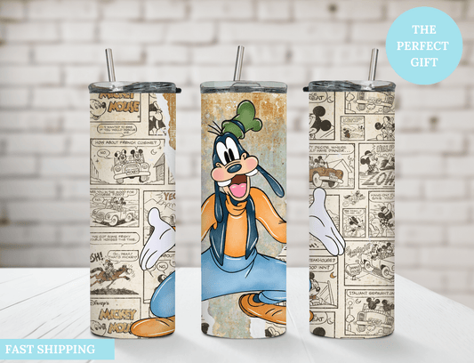 Retro Goofy 20 oz Skinny Tumbler. - MK CREATIONS
